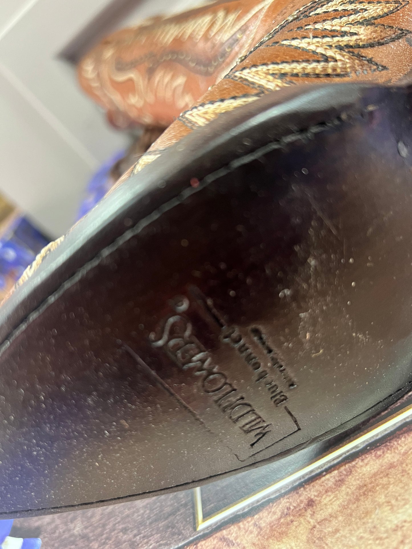 Tan Buffalino Tall Cowboy Boots