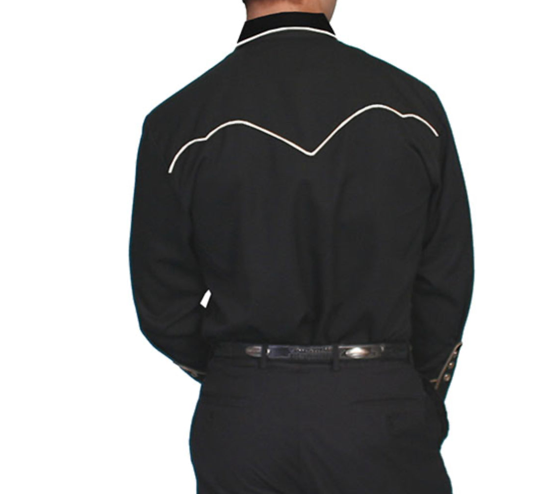 Scully Black Western Shirt