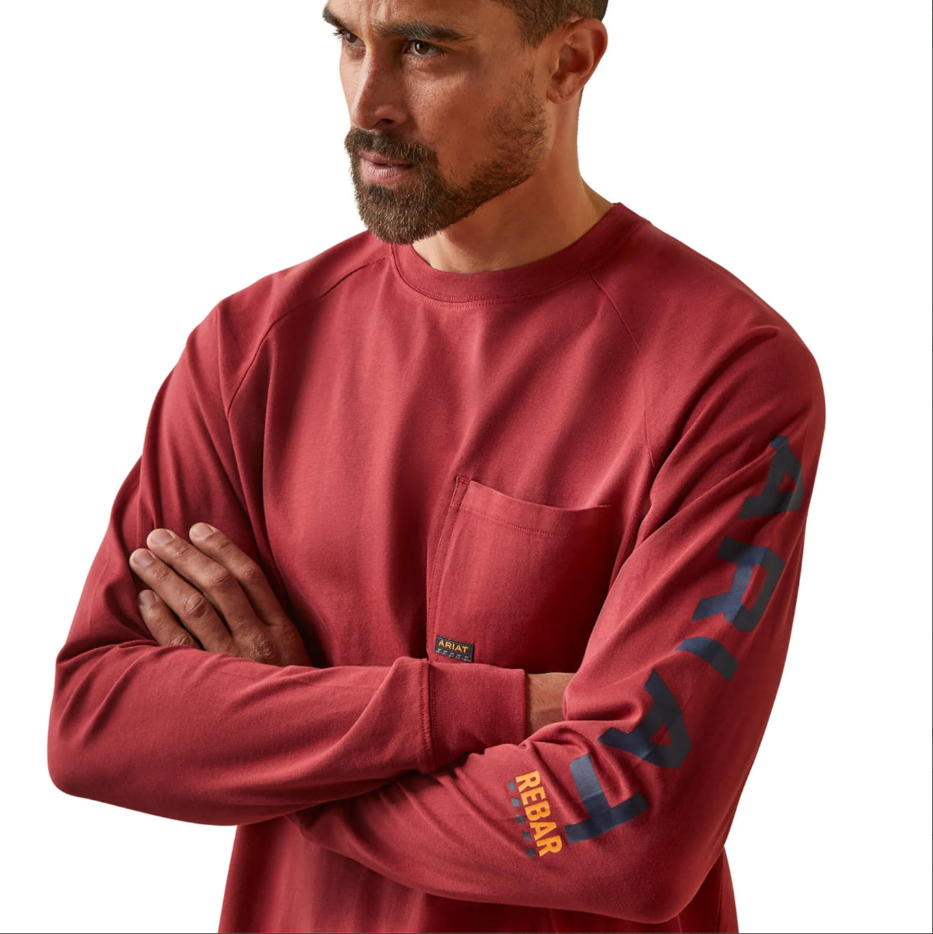 Ariat Rebar Long Sleeve (Brick Red)