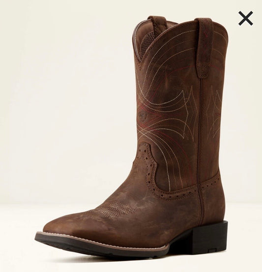 Men’s Sport Wide Square Toe Western Boot