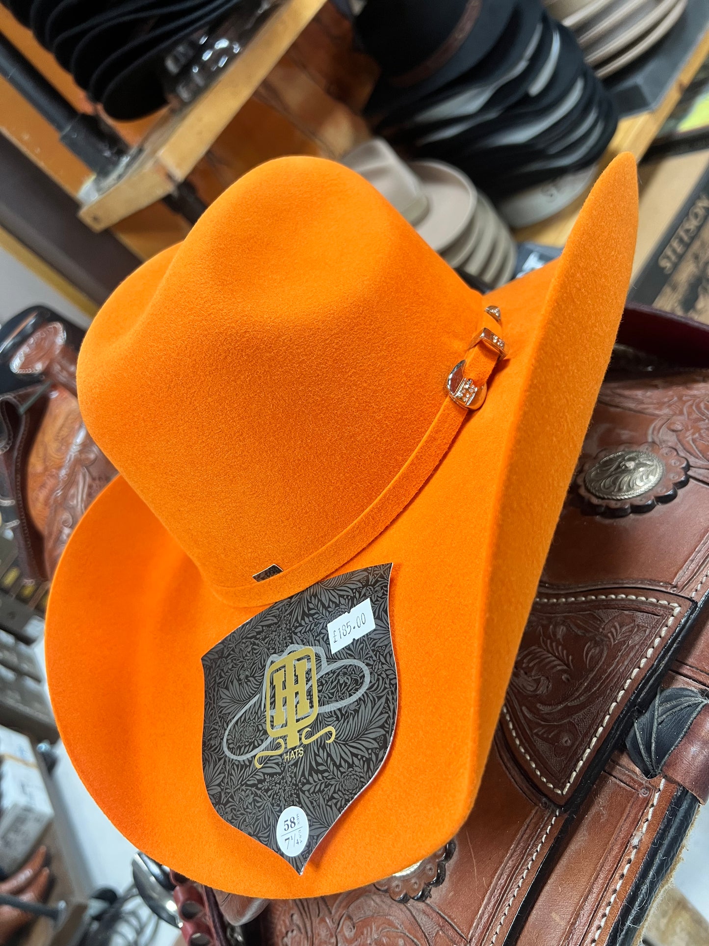 Orange 100x Cowboy Hat