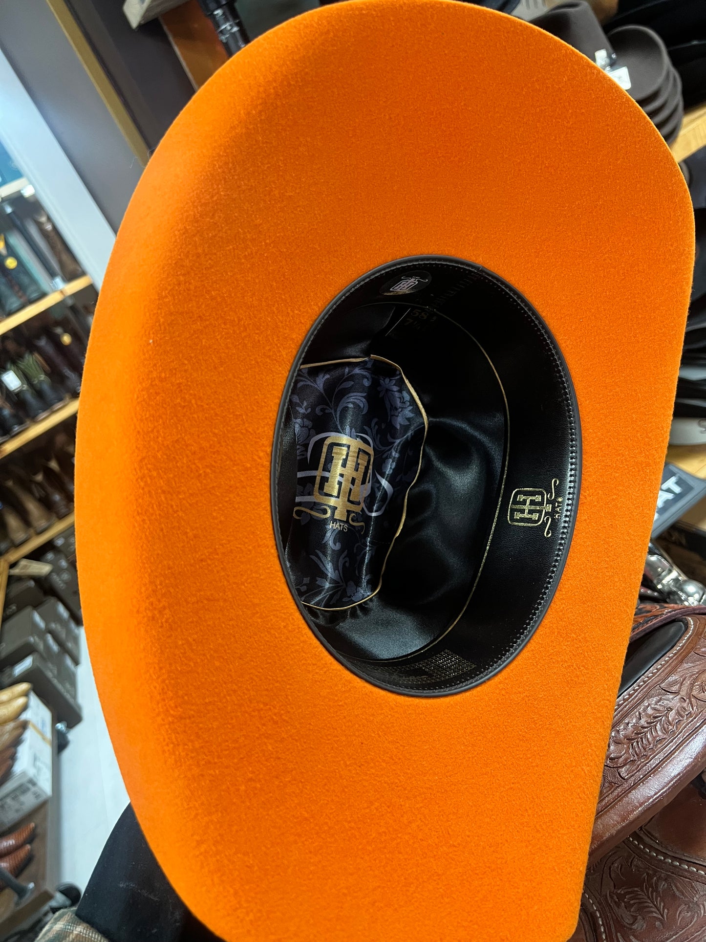 Orange 100x Cowboy Hat