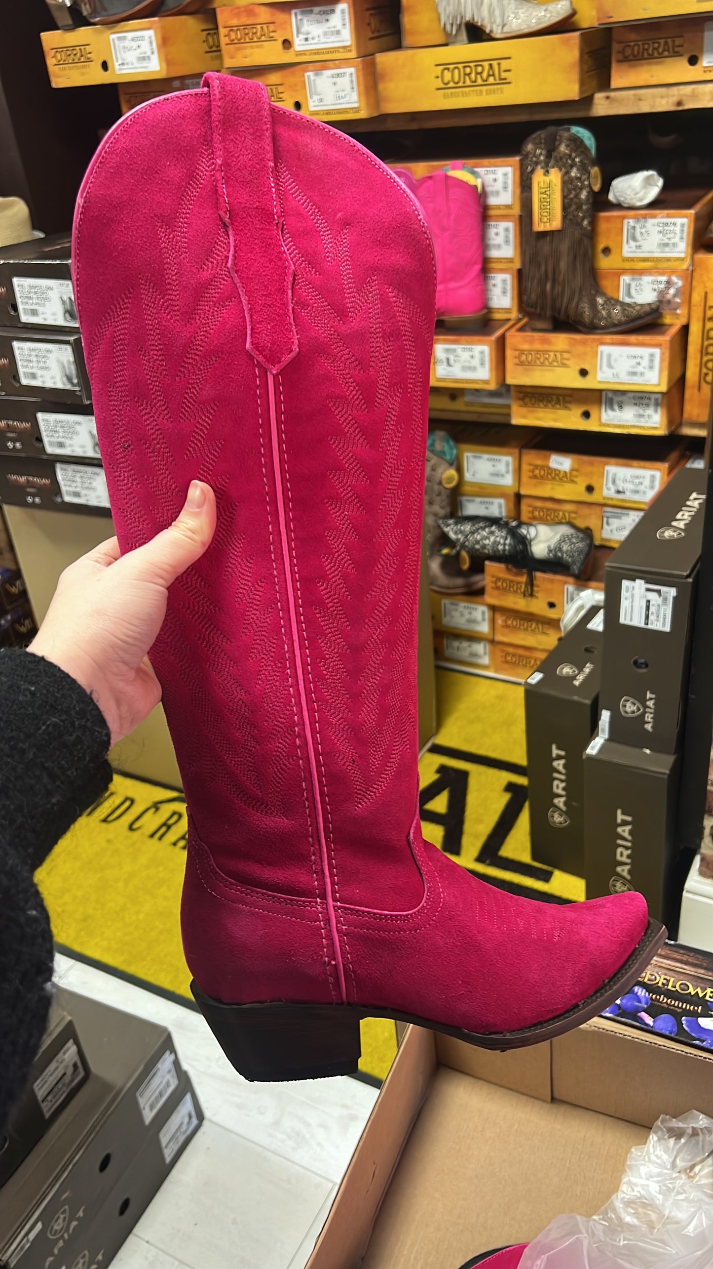 Pink Cowboy Boots UK 6