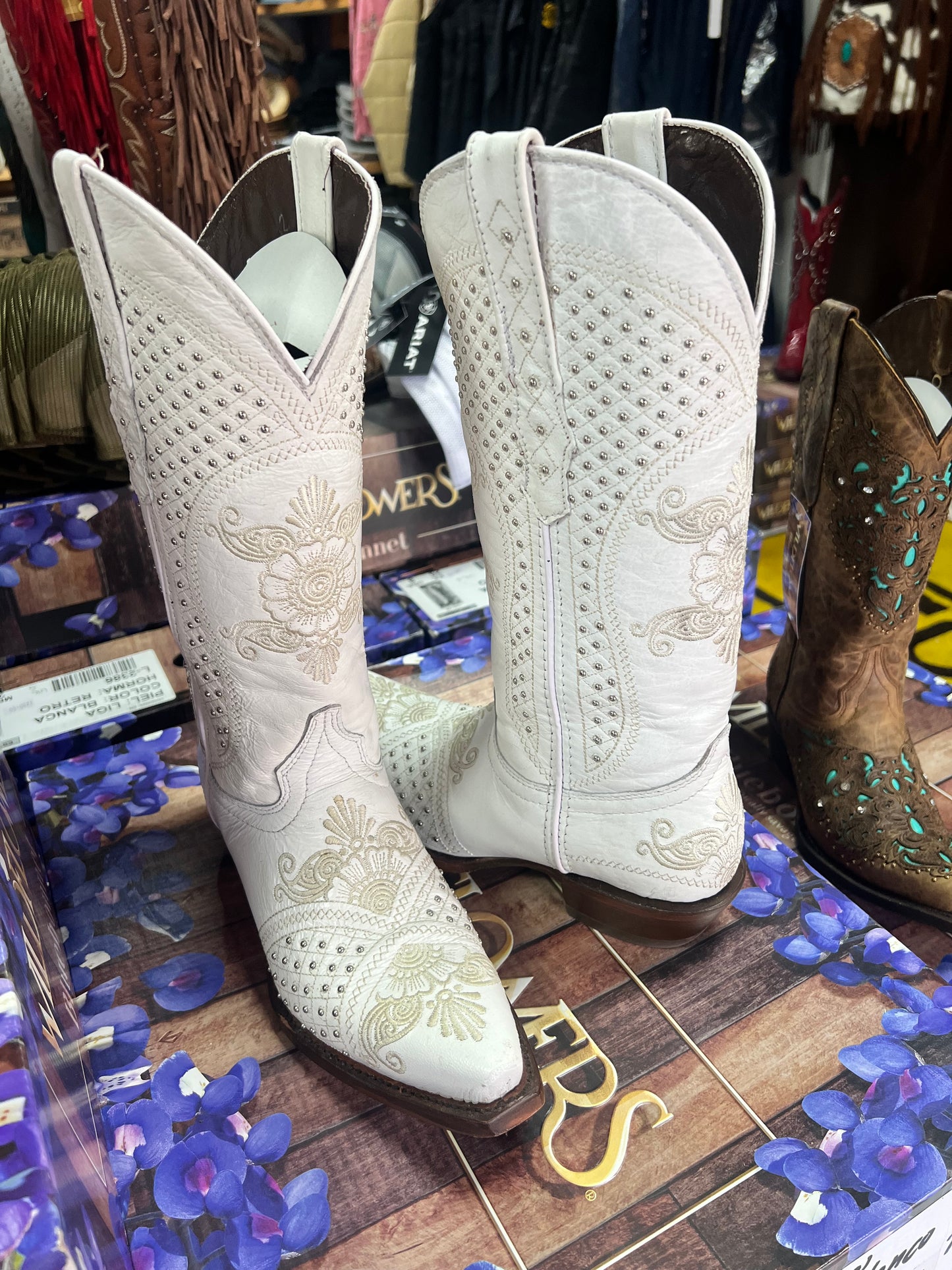 Liga Blanco Cowboy Boots