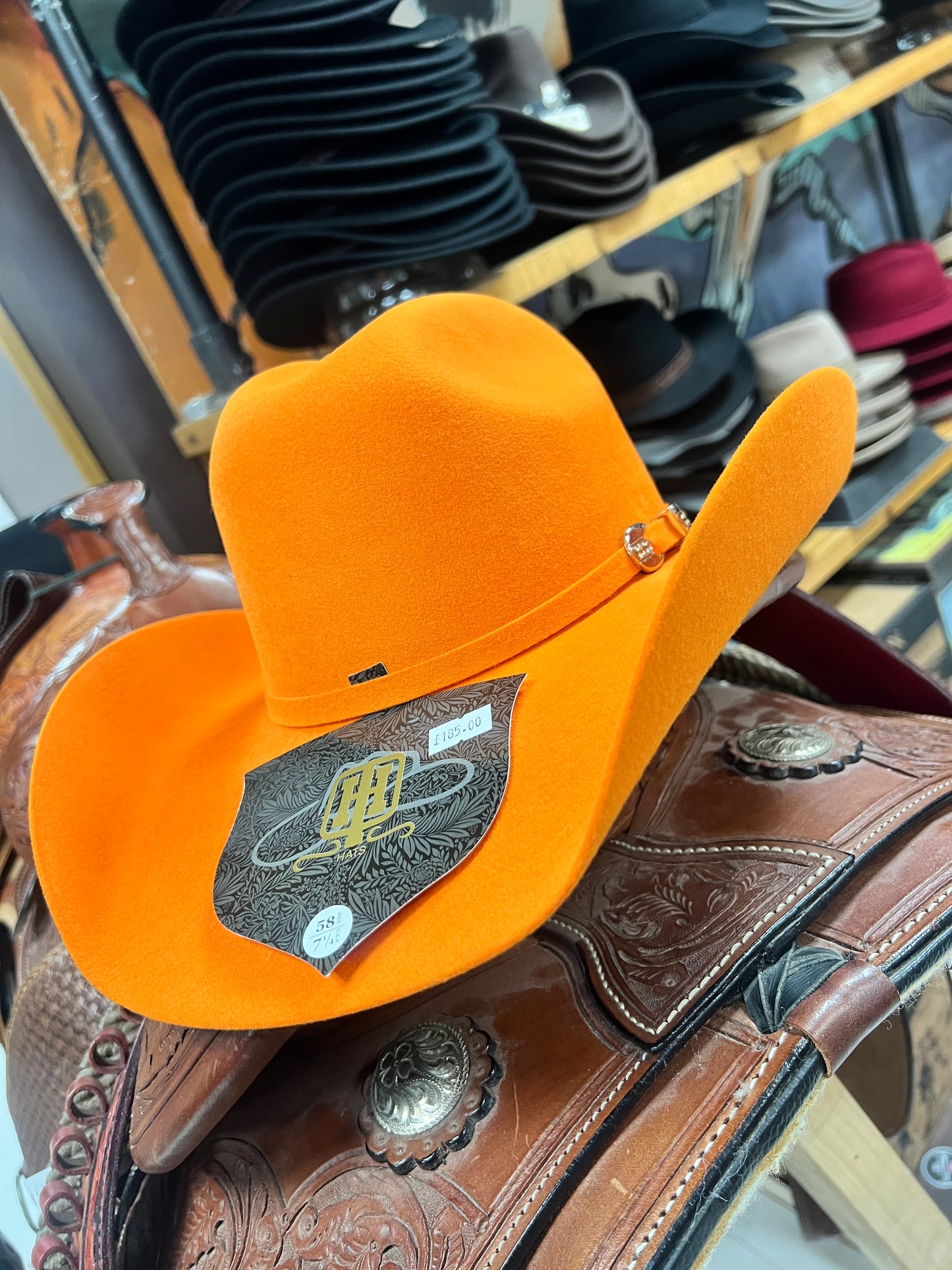 Orange 100x Cowboy Hat