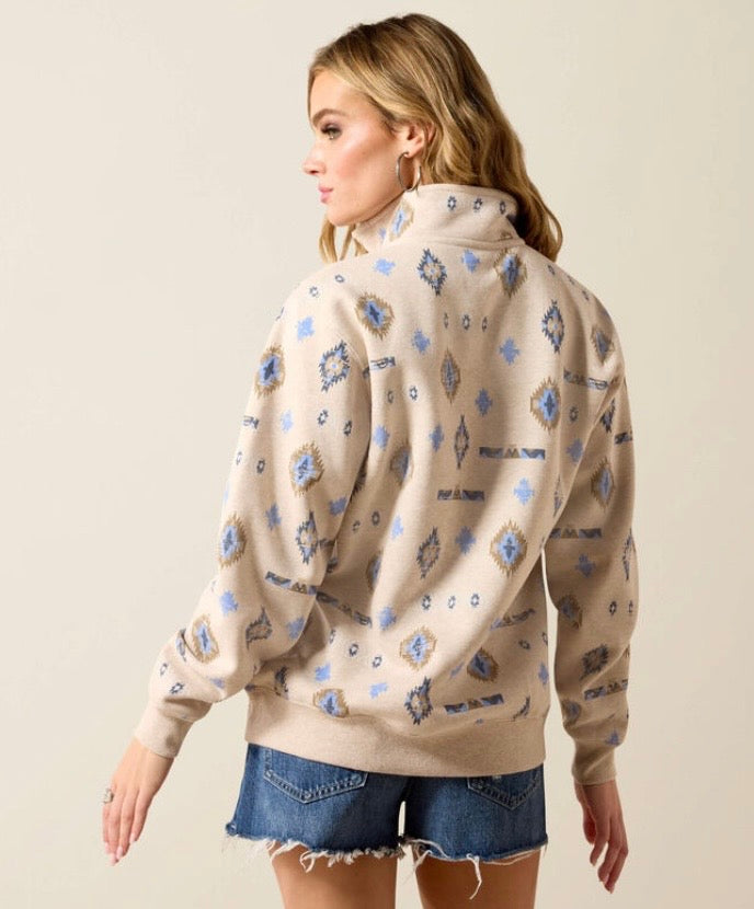 Sapphire 1/2 Zip Sweatshirt