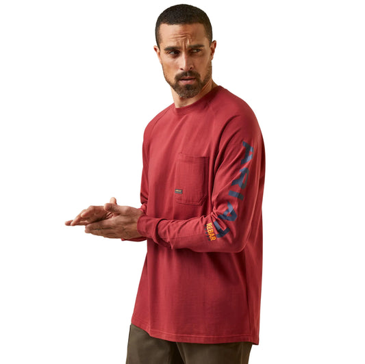 Ariat Rebar Long Sleeve (Brick Red)