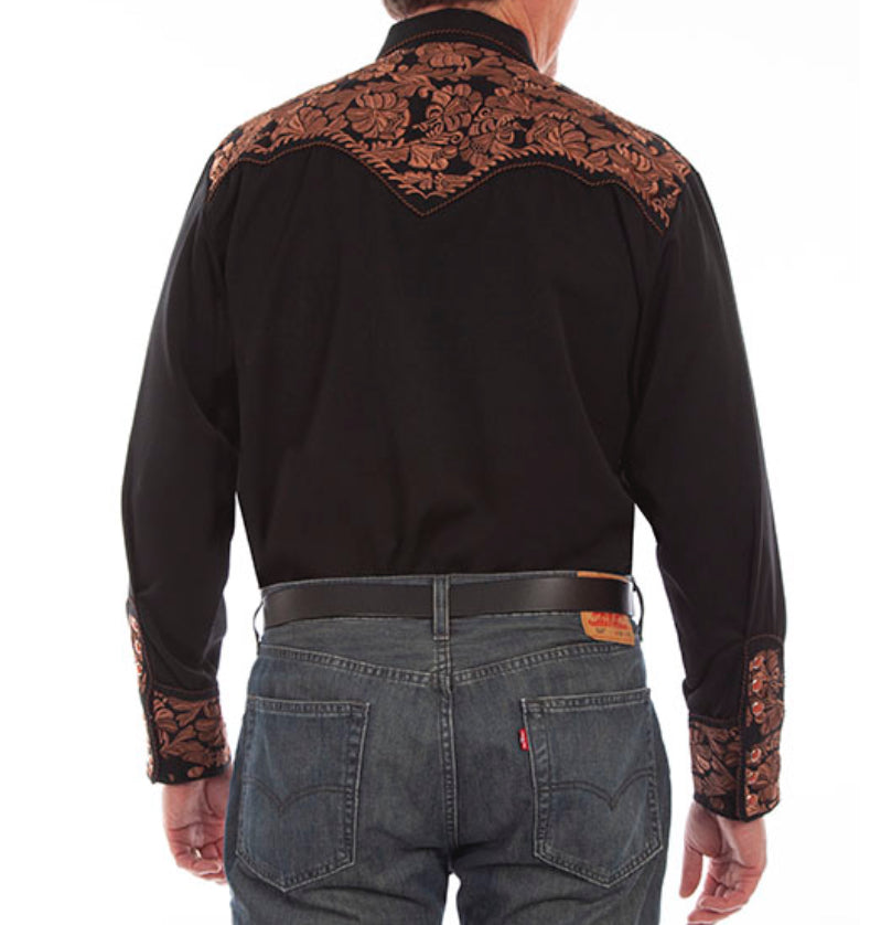 Scully Black & Bronze Shirt