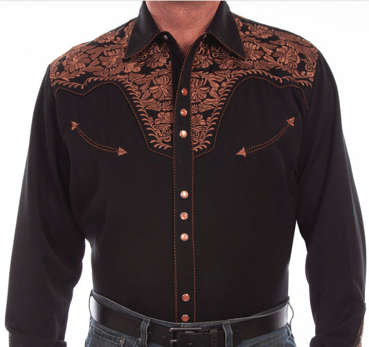 Scully Black & Bronze Shirt