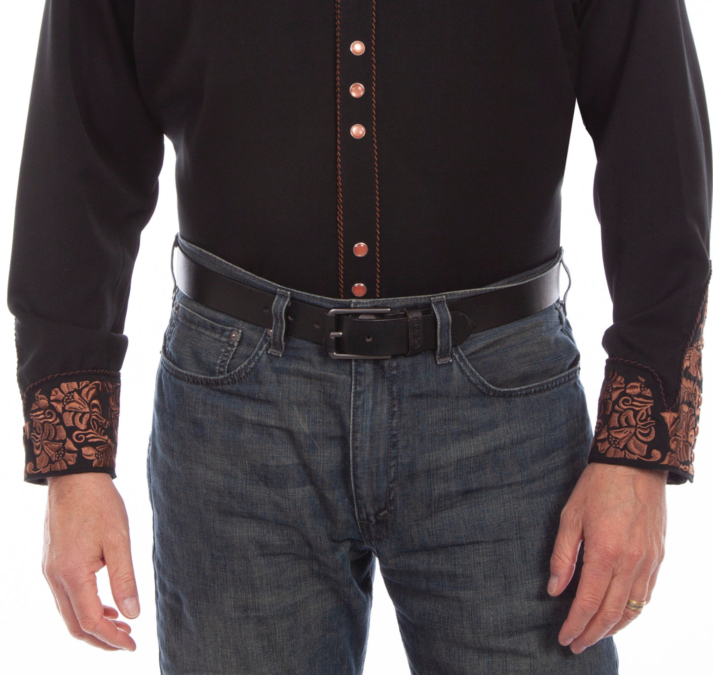 Scully Black & Bronze Shirt