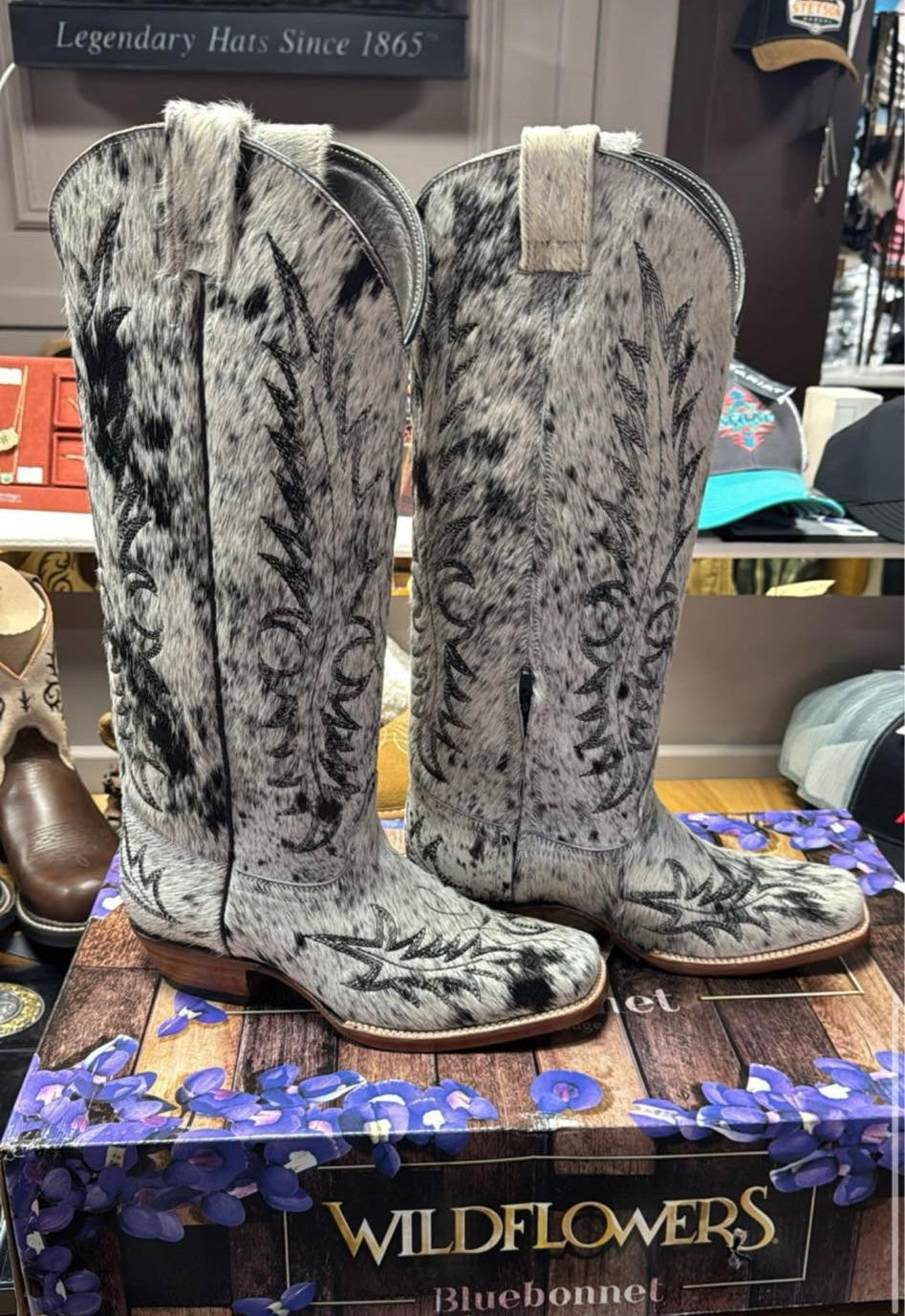 Cowhide Cowboy Boots UK 7 (Reserved)